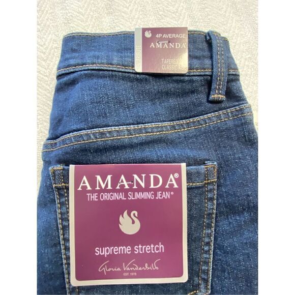 Gloria Vanderbilt 4P Average Amanda Classic Jeans - Picture 5 of 9